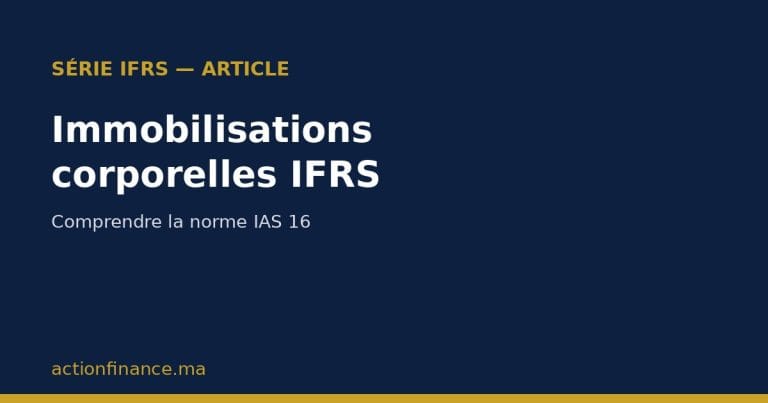 Immobilisations corporelles IFRS — illustration de la norme IAS 16
